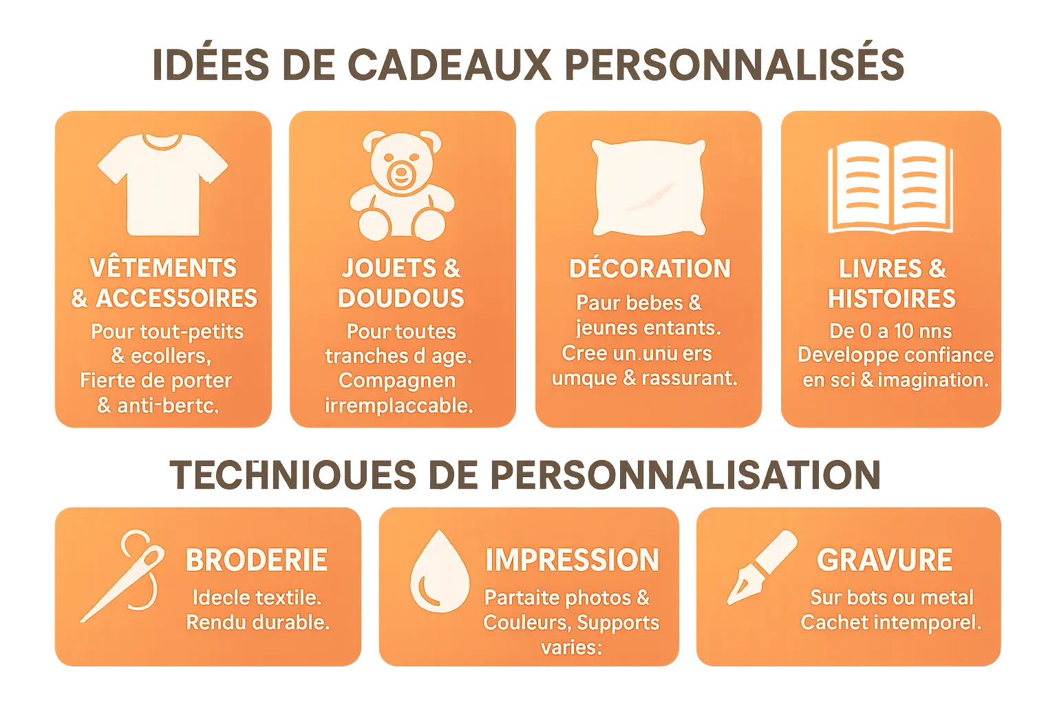 Idées de cadeaux personnalisés pour enfants