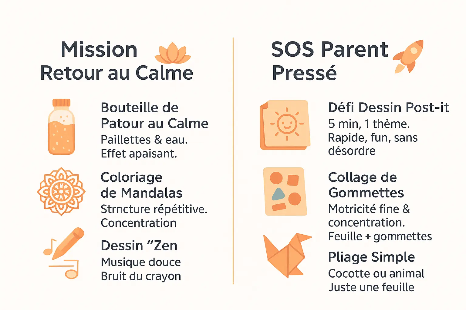 Activités créatives pour enfants