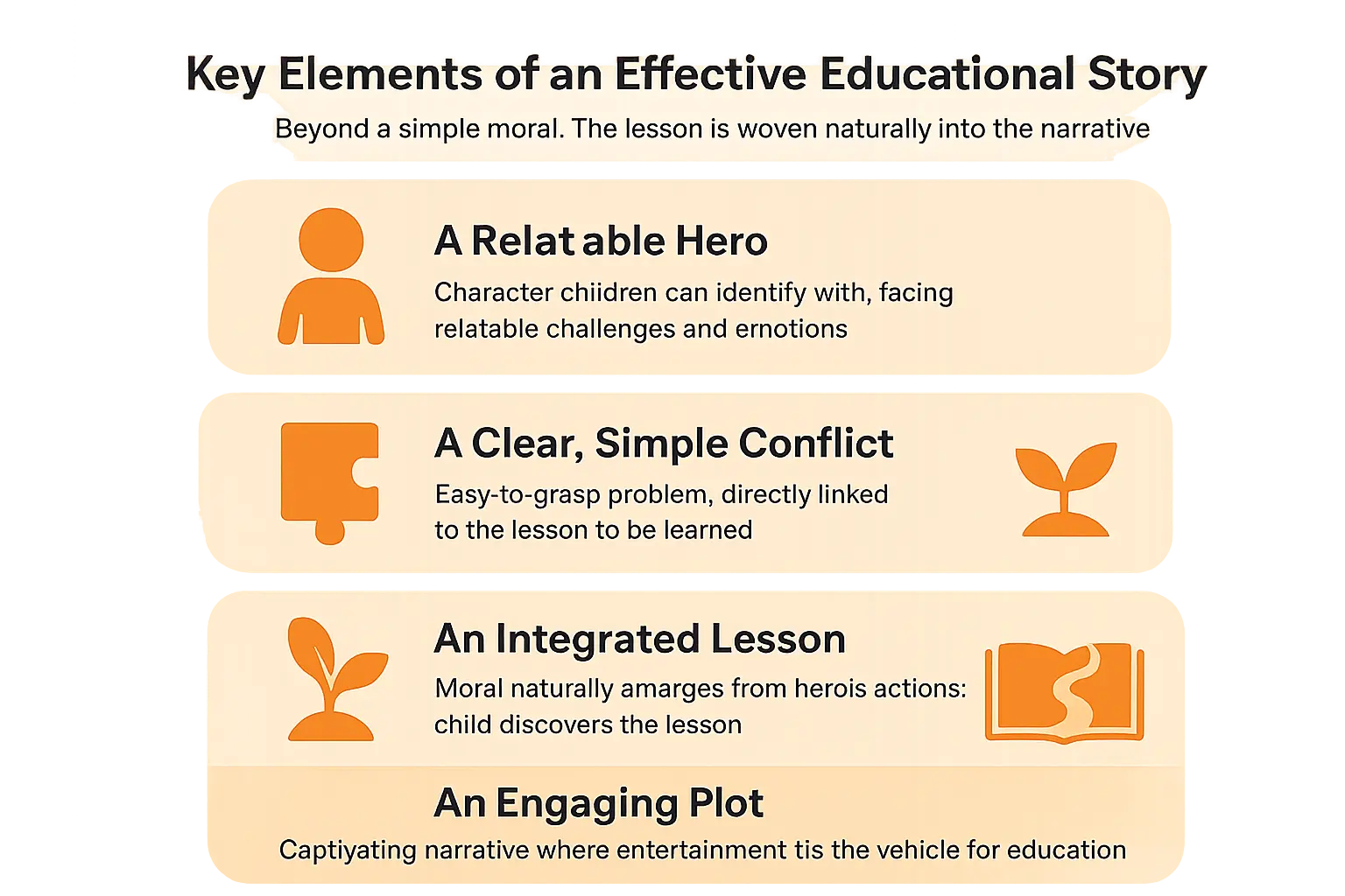 Key elements of an educational story