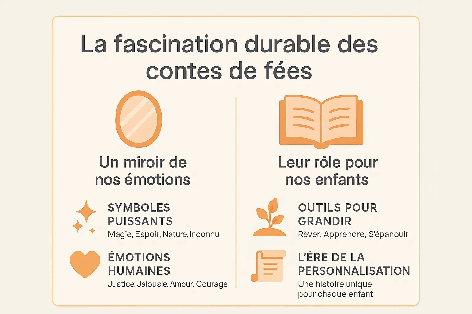 Illustration d'un enfant écoutant un conte de fées