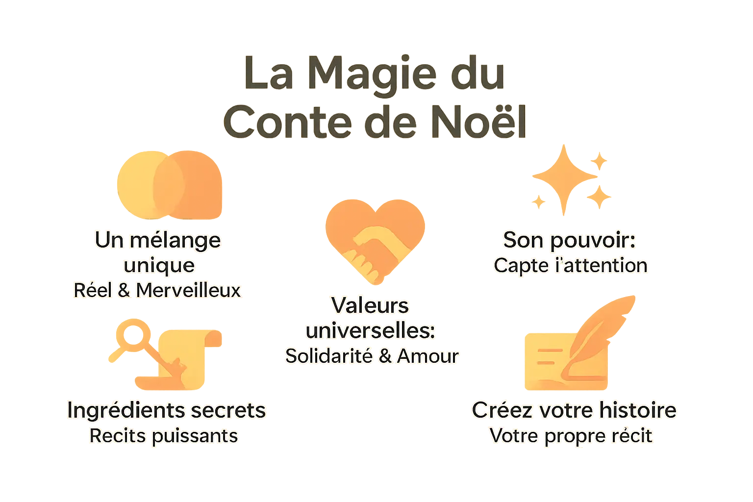 Illustration de la magie des contes de Noël