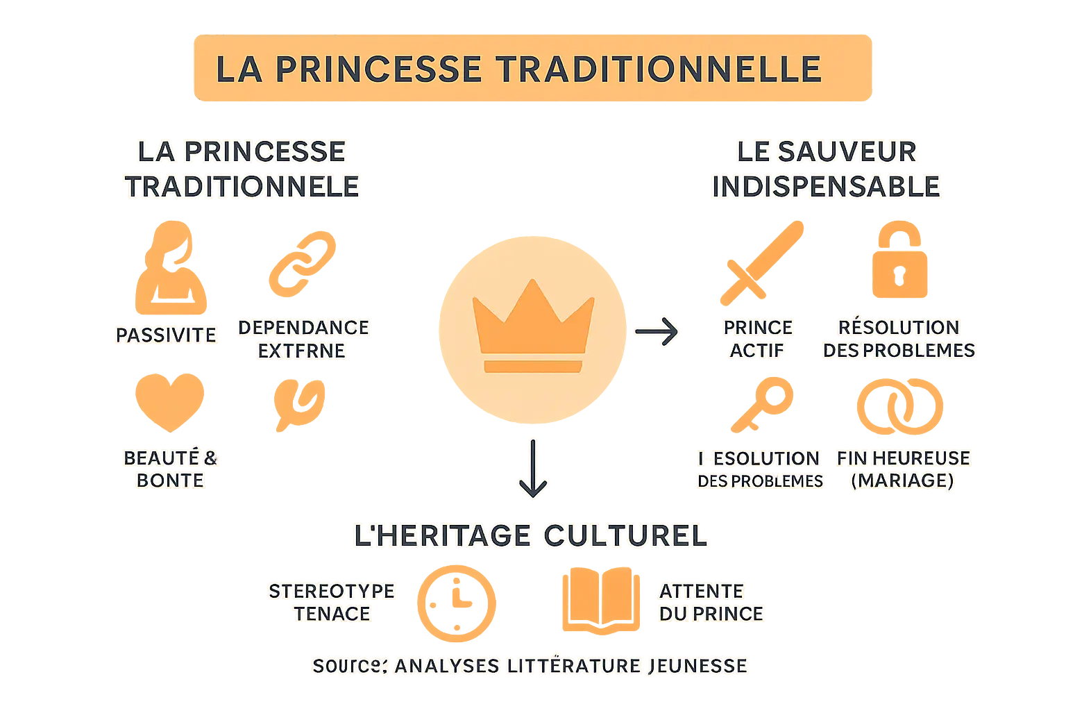 Illustration de la princesse traditionnelle