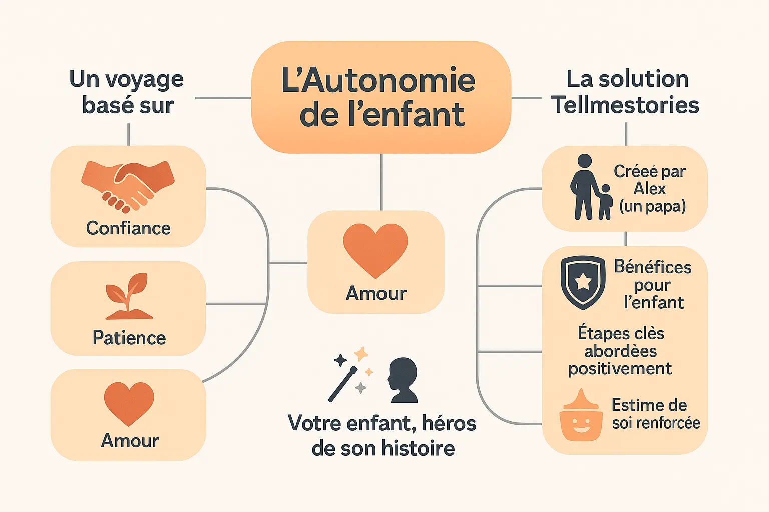 Infographie sur l'autonomie de l'enfant