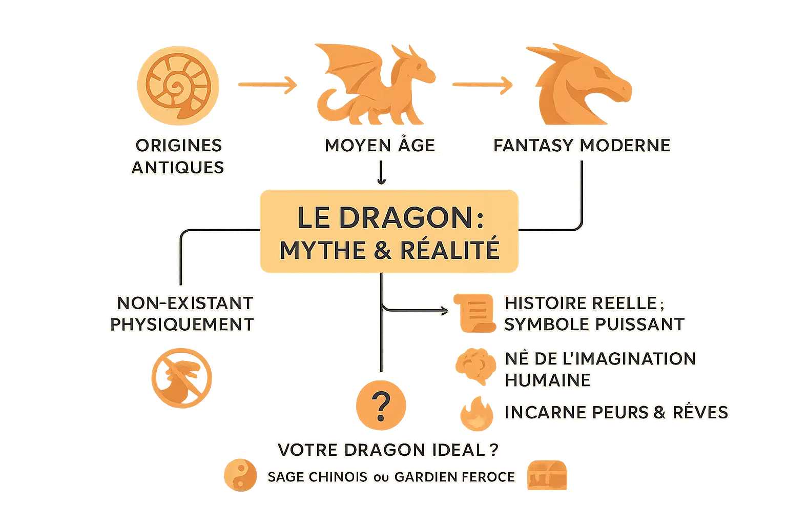 Illustration des dragons à travers les cultures