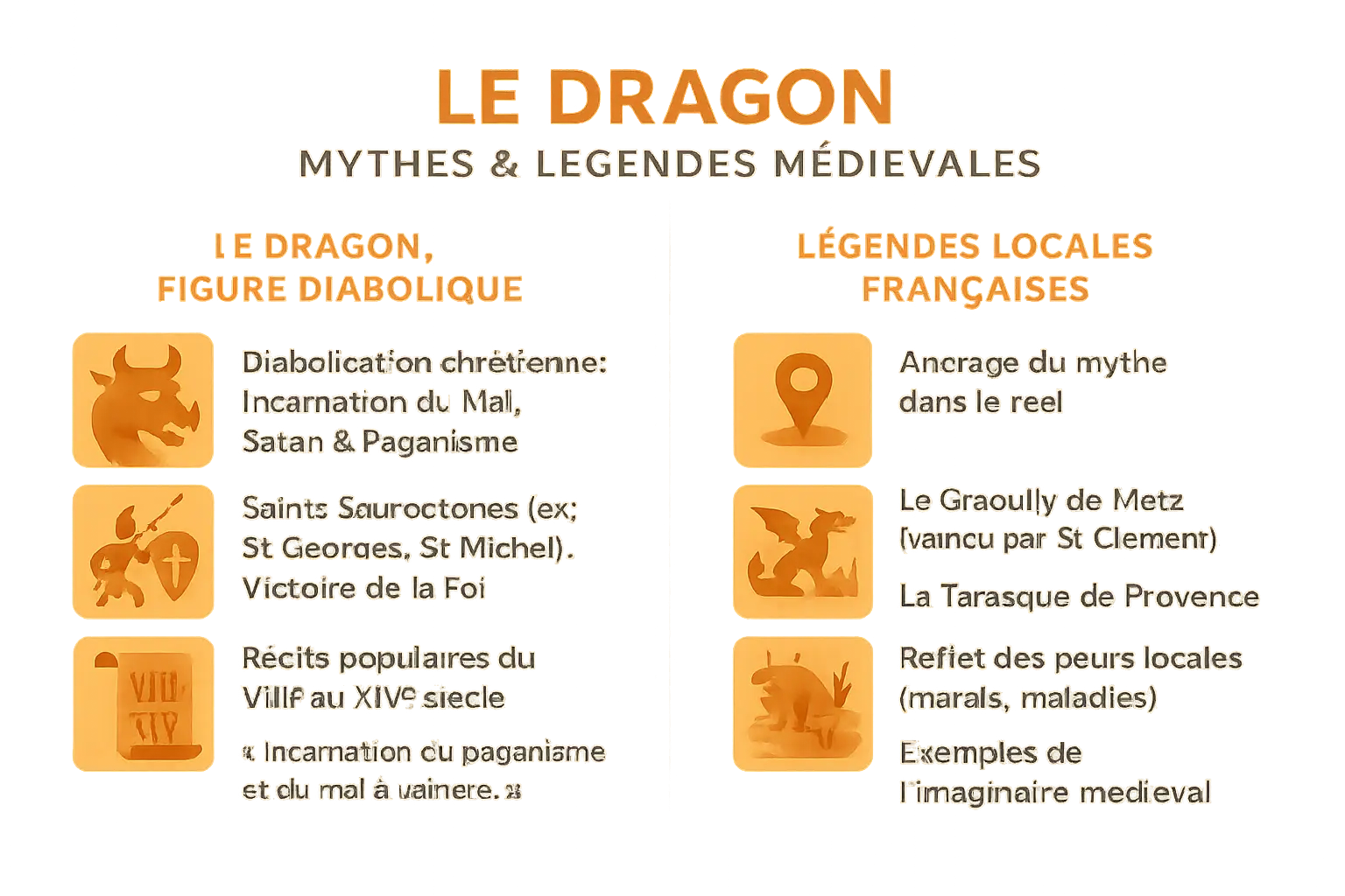 Dragon médiéval crachant du feu