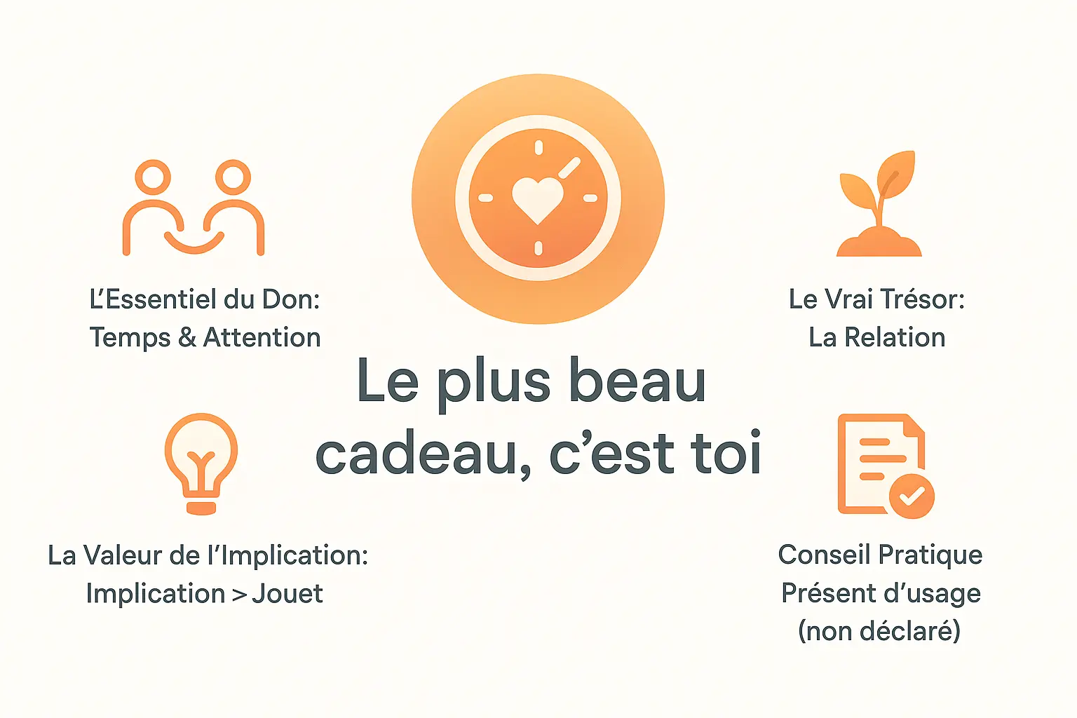 Illustration du plus beau cadeau : un moment en famille