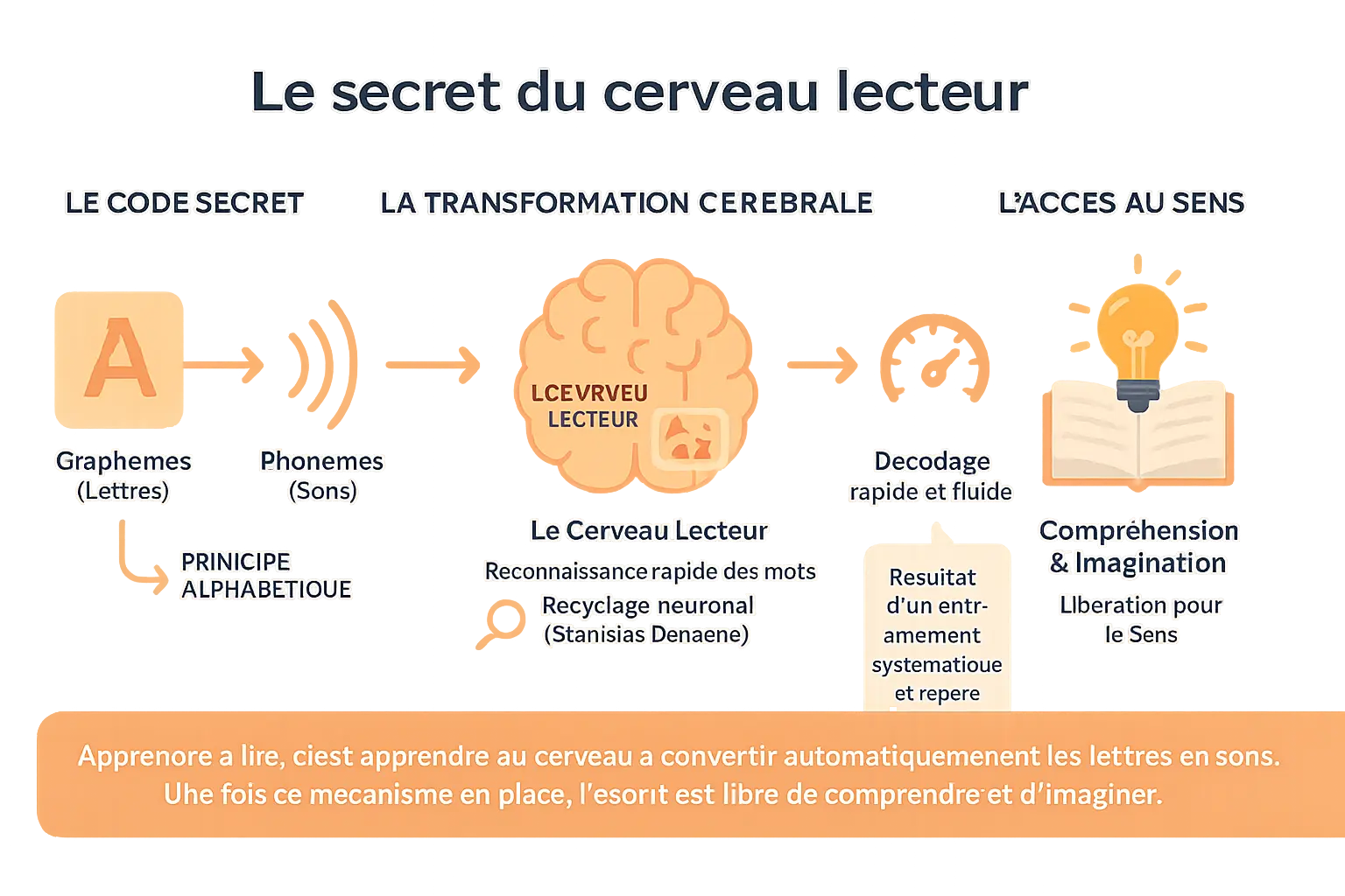 Schéma du cerveau avec activité VWFA