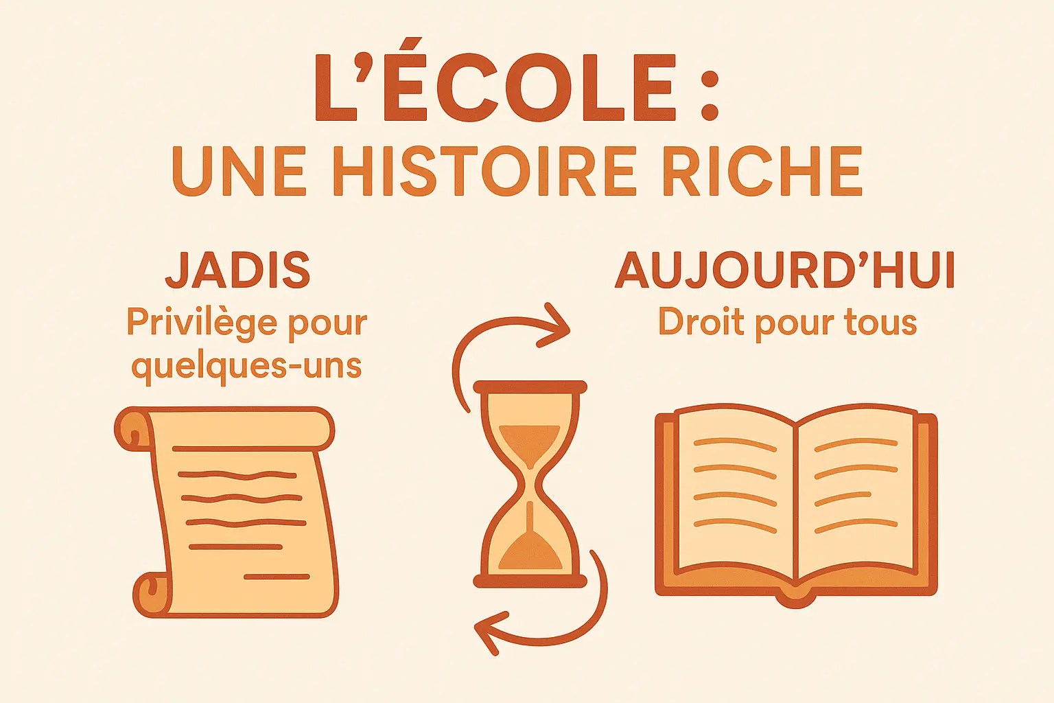 Illustration d'une école historique
