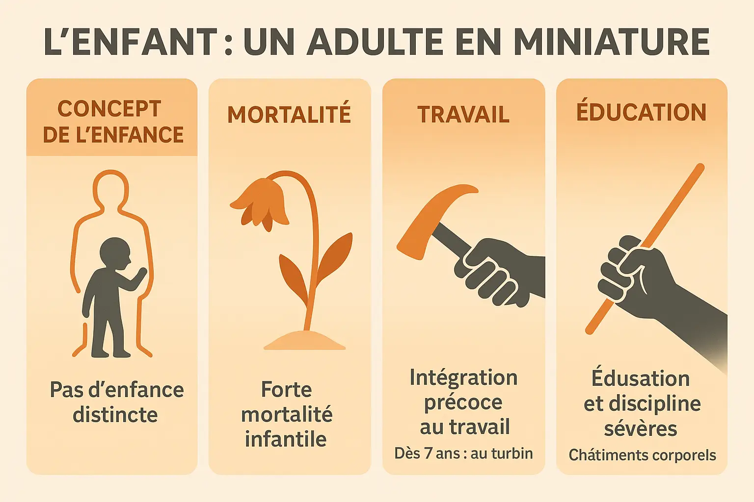 Enfants travaillant dans une usine au XIXe siècle