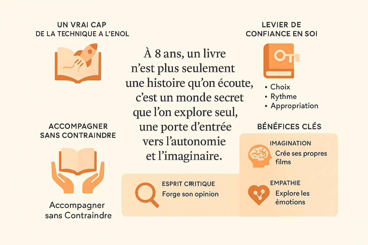 limportance de la lecture a 8 ans infographie simple