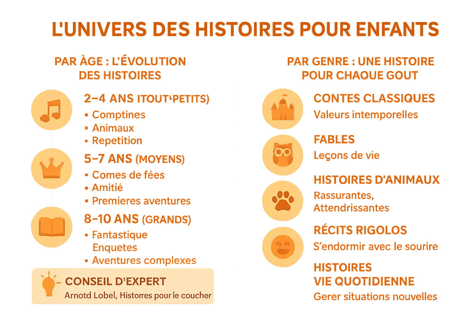 Illustration de l'univers des histoires pour enfants