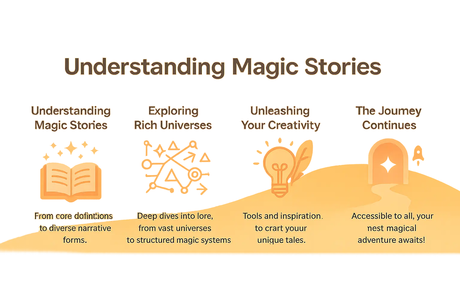 Magical story adventure illustration