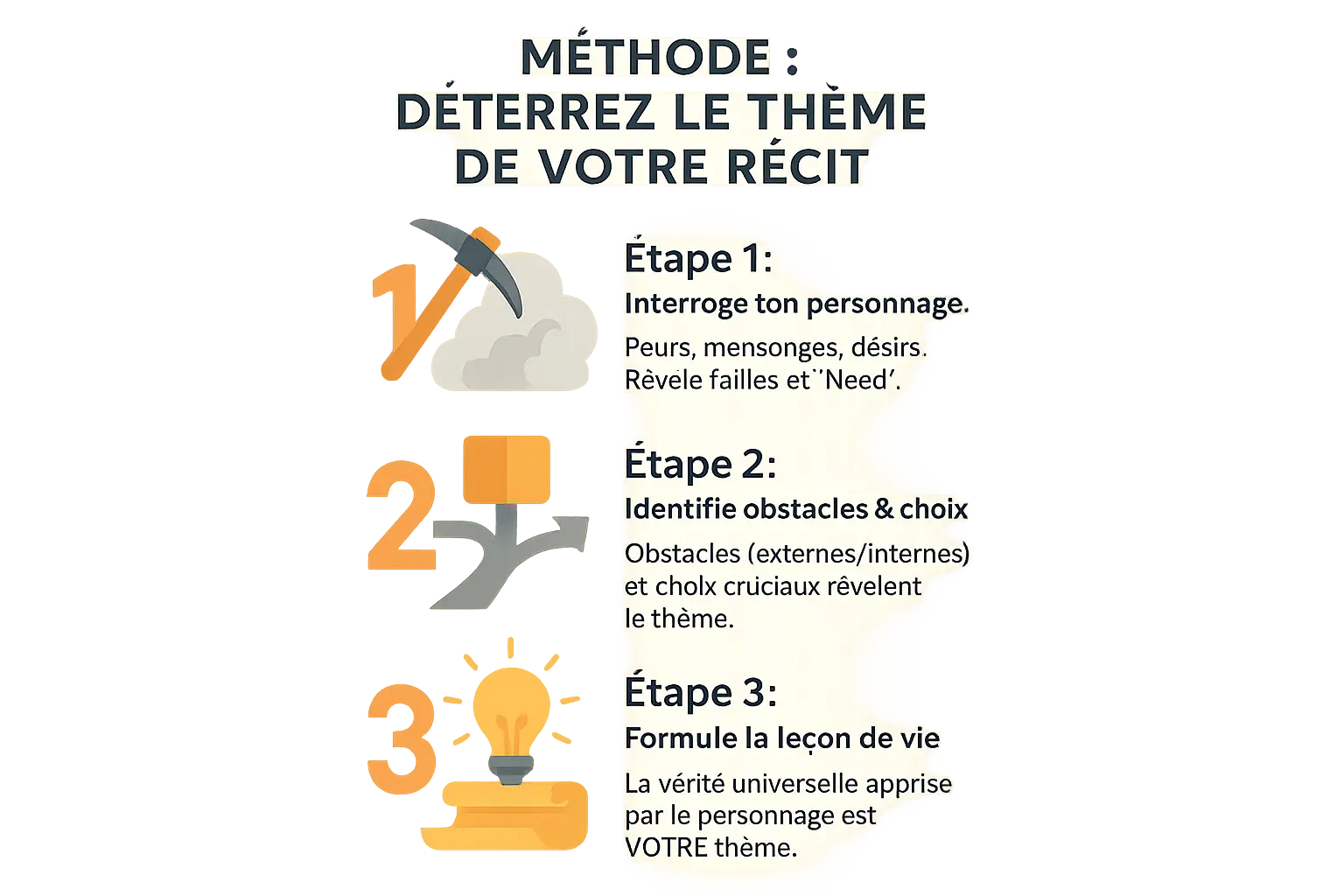 methode deterrez le theme de votre recit