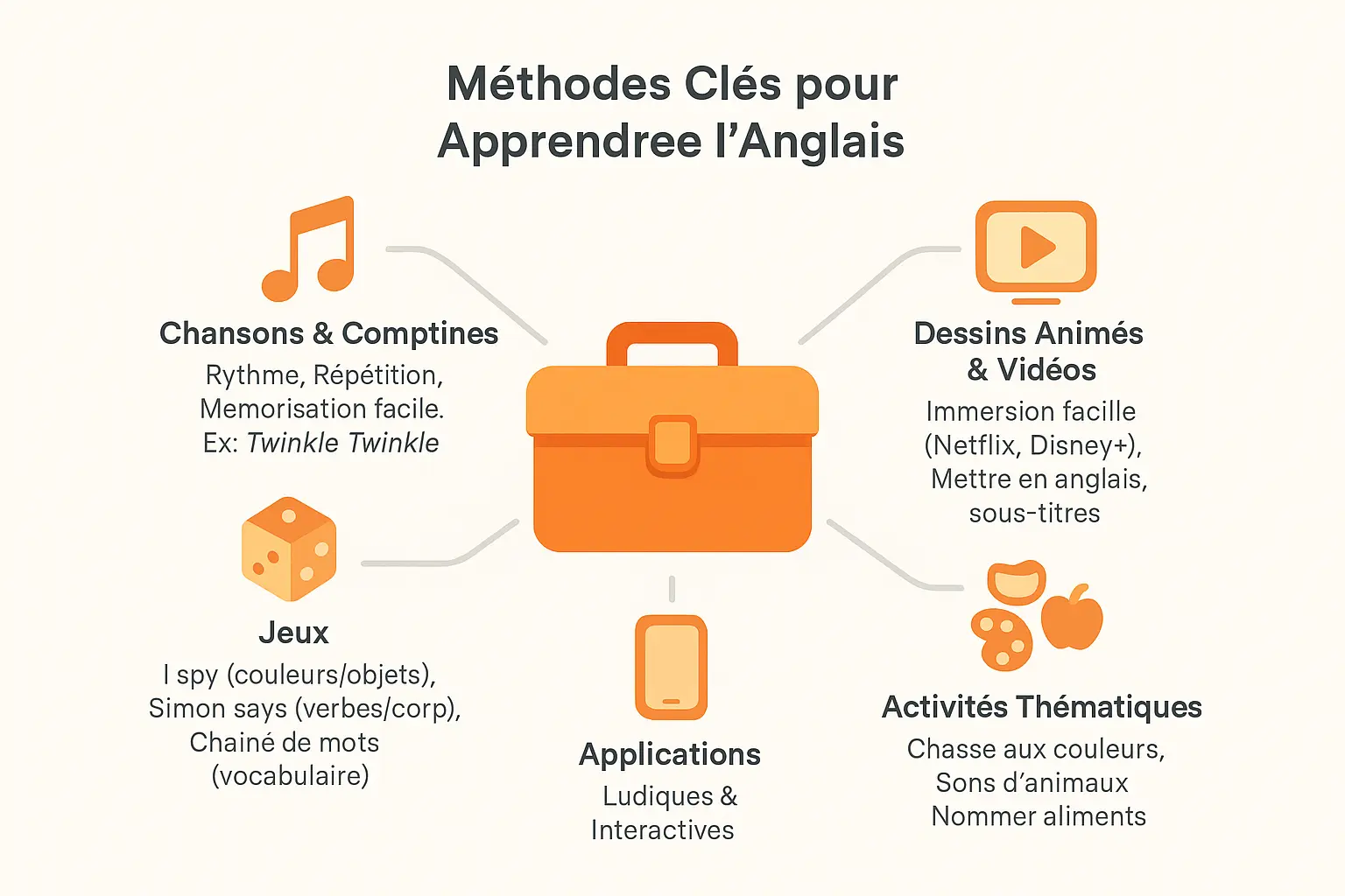 Méthodes clés pour apprendre l'anglais aux enfants