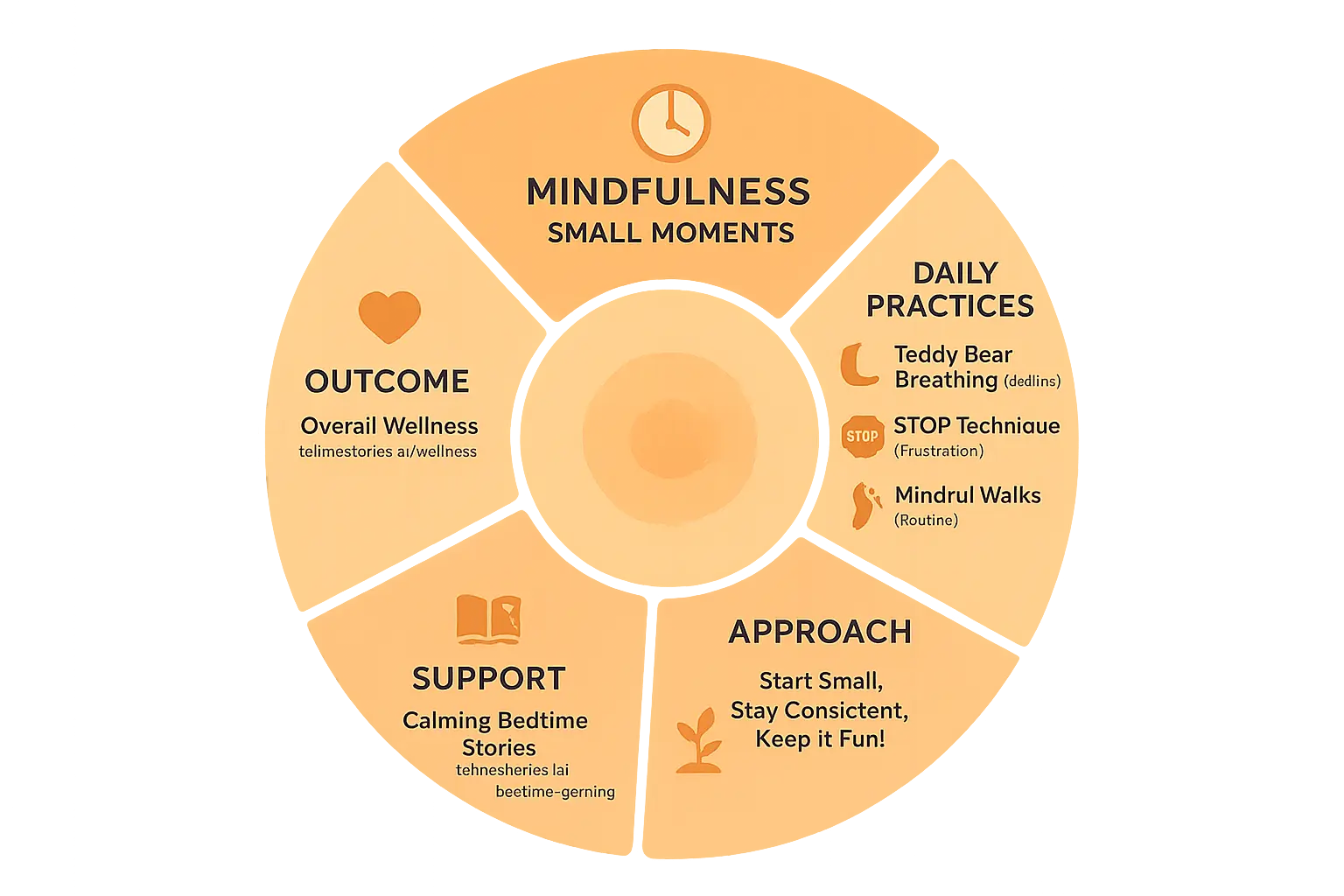 Mindfulness in family life infographic