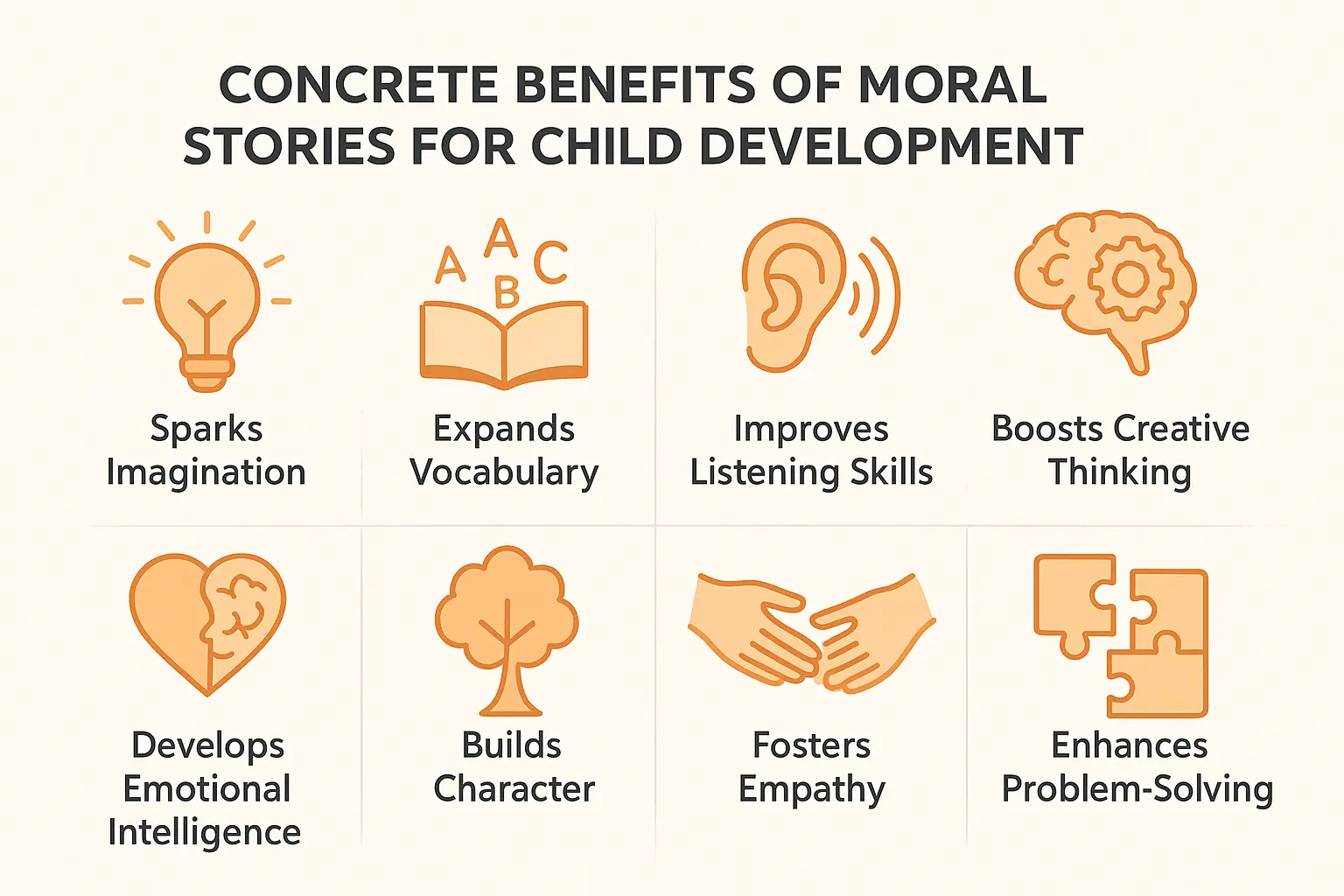 Benefits of moral stories for child development