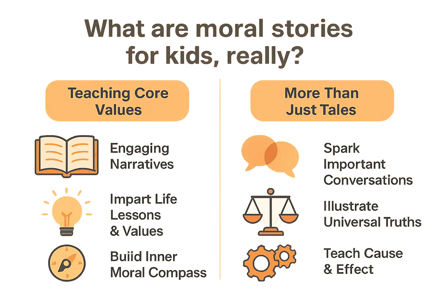 Moral stories infographic