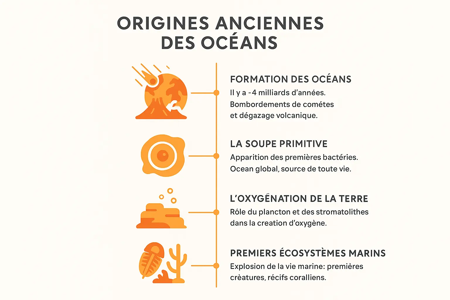 La mer primitive il y a 4 milliards d'années