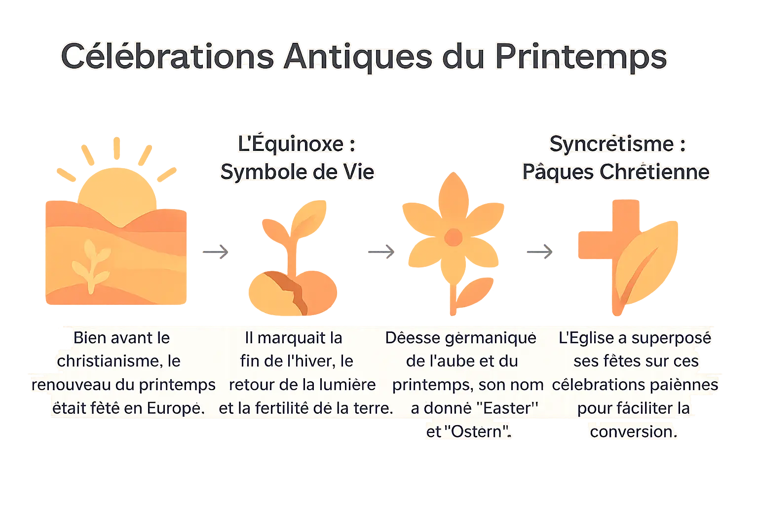 L'histoire de Pâques 🐣 : de Pâque juive aux œufs chocolat 3 Illustration des origines païennes de Pâques