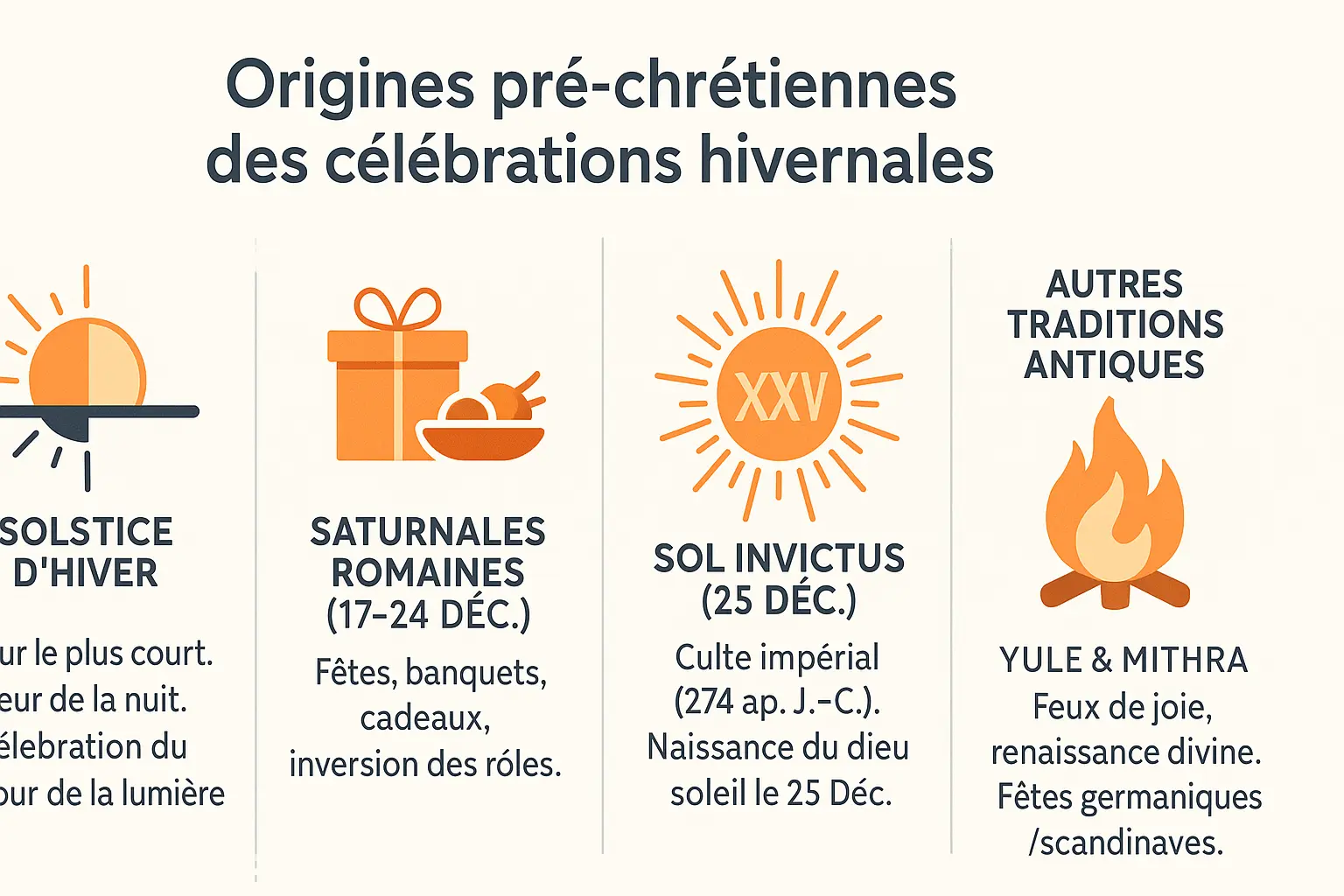 Une épopée de lumière : l'histoire de Noël à découvrir 2 Illustration des célébrations païennes du solstice d'hiver
