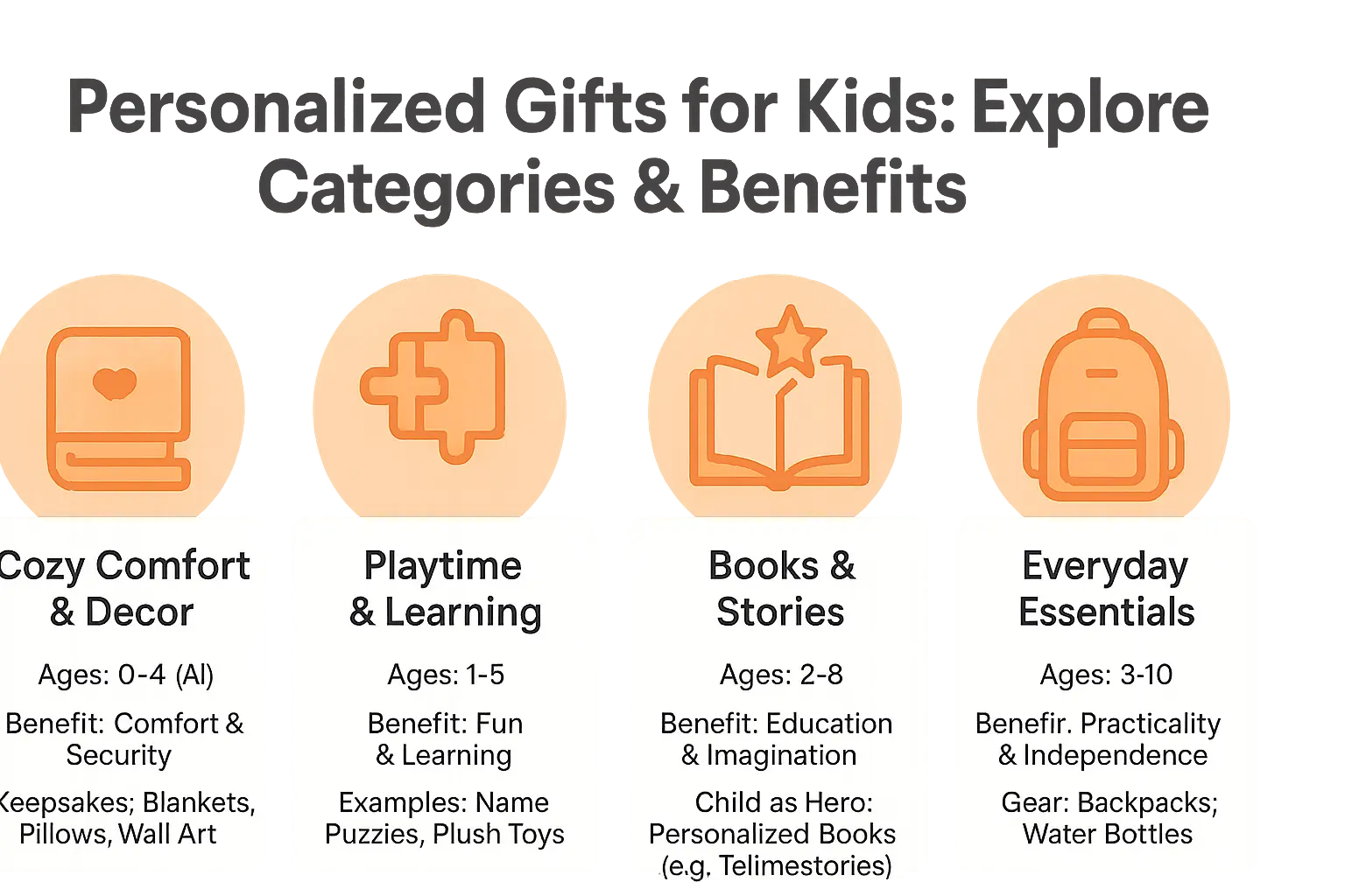 Personalized gifts for kids: categories and benefits
