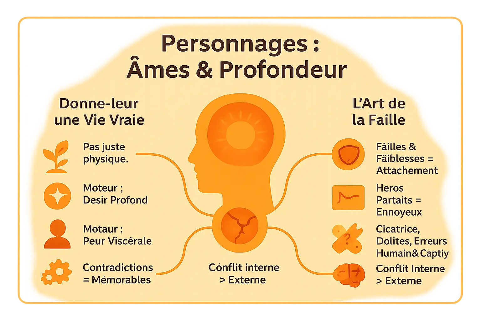Création de personnages avec profondeur et émotion