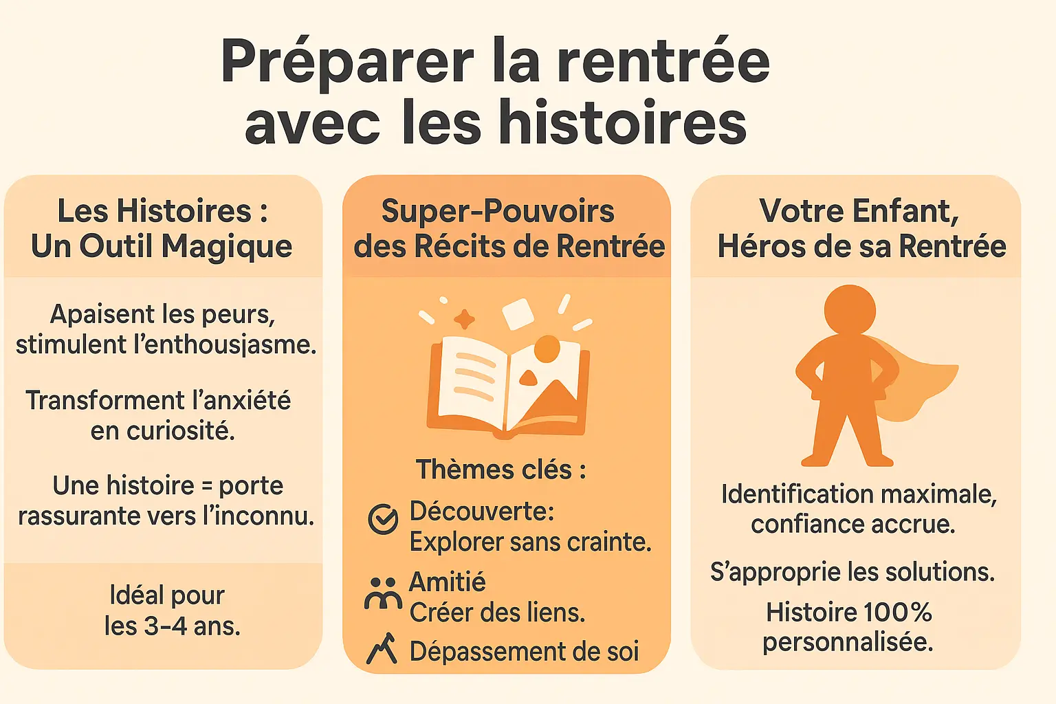 L’histoire de la rentrée scolaire à raconter à votre enfant 4 Enfant lisant une histoire personnalisée en préparation pour la rentrée scolaire