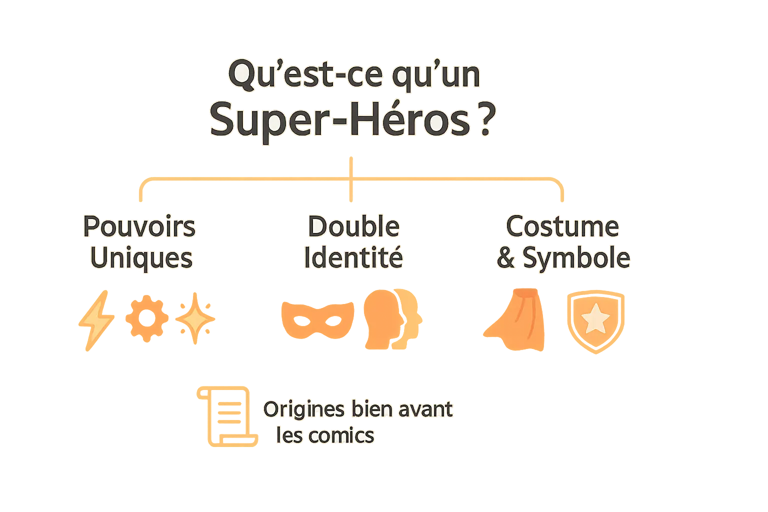 Histoire superhéros : de la mythologie au comic perso 🦸 1 Illustration d'un super-héros