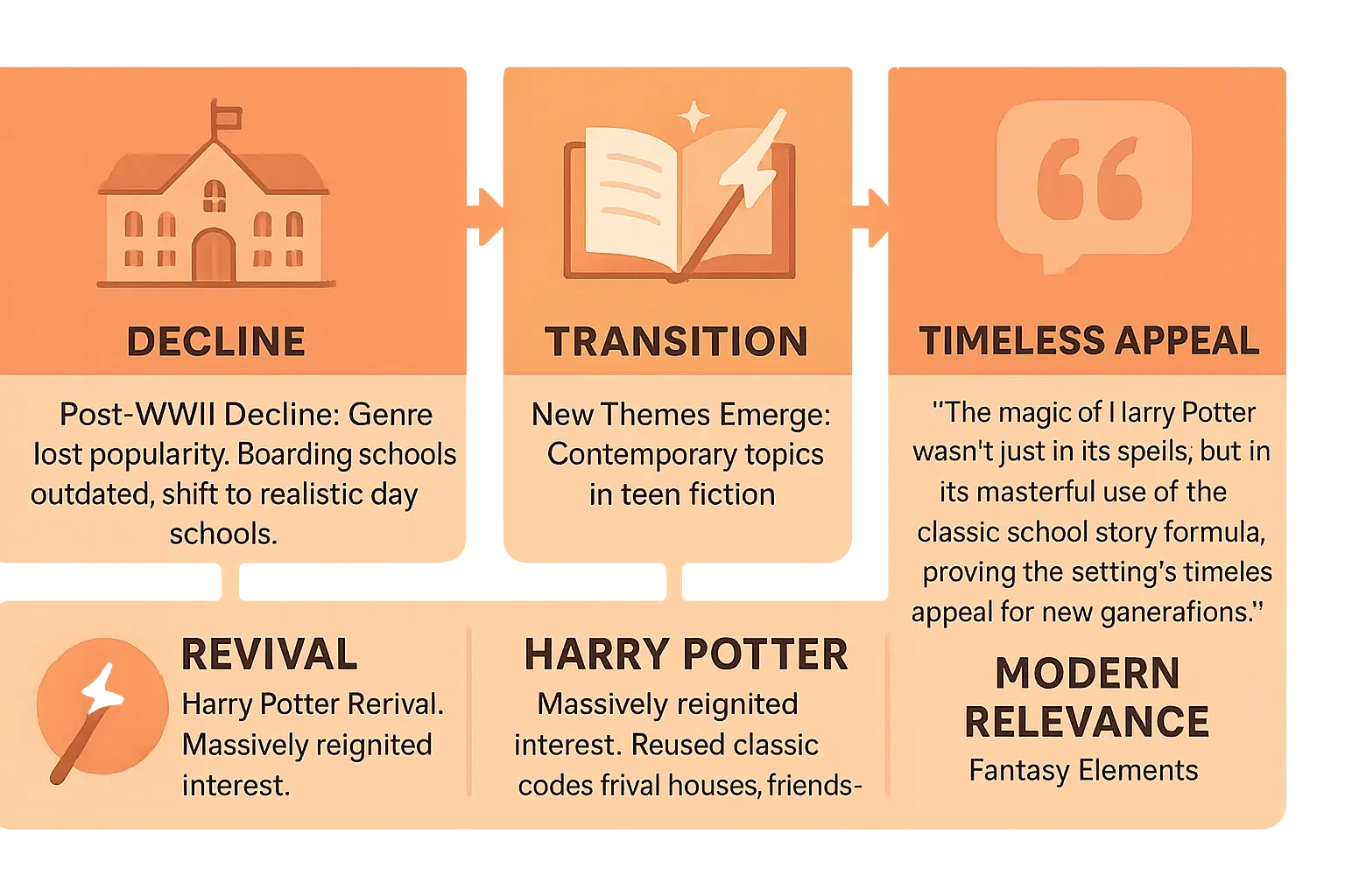 School story genre evolution