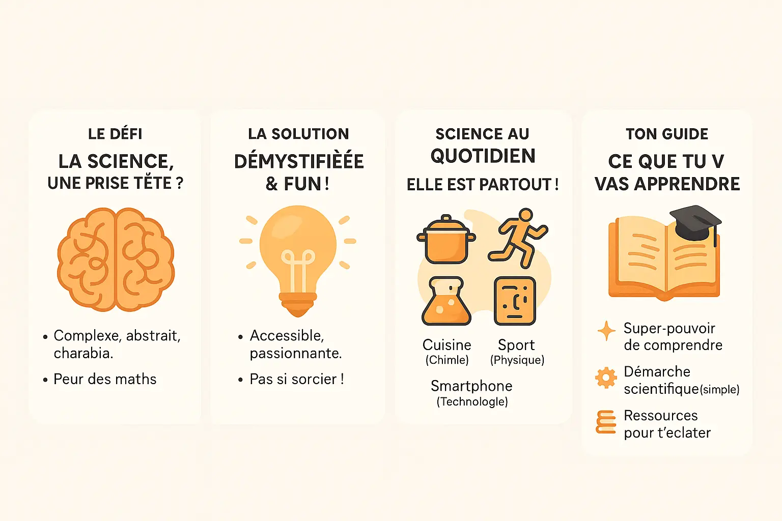 Illustration sur l'apprentissage des sciences de manière ludique