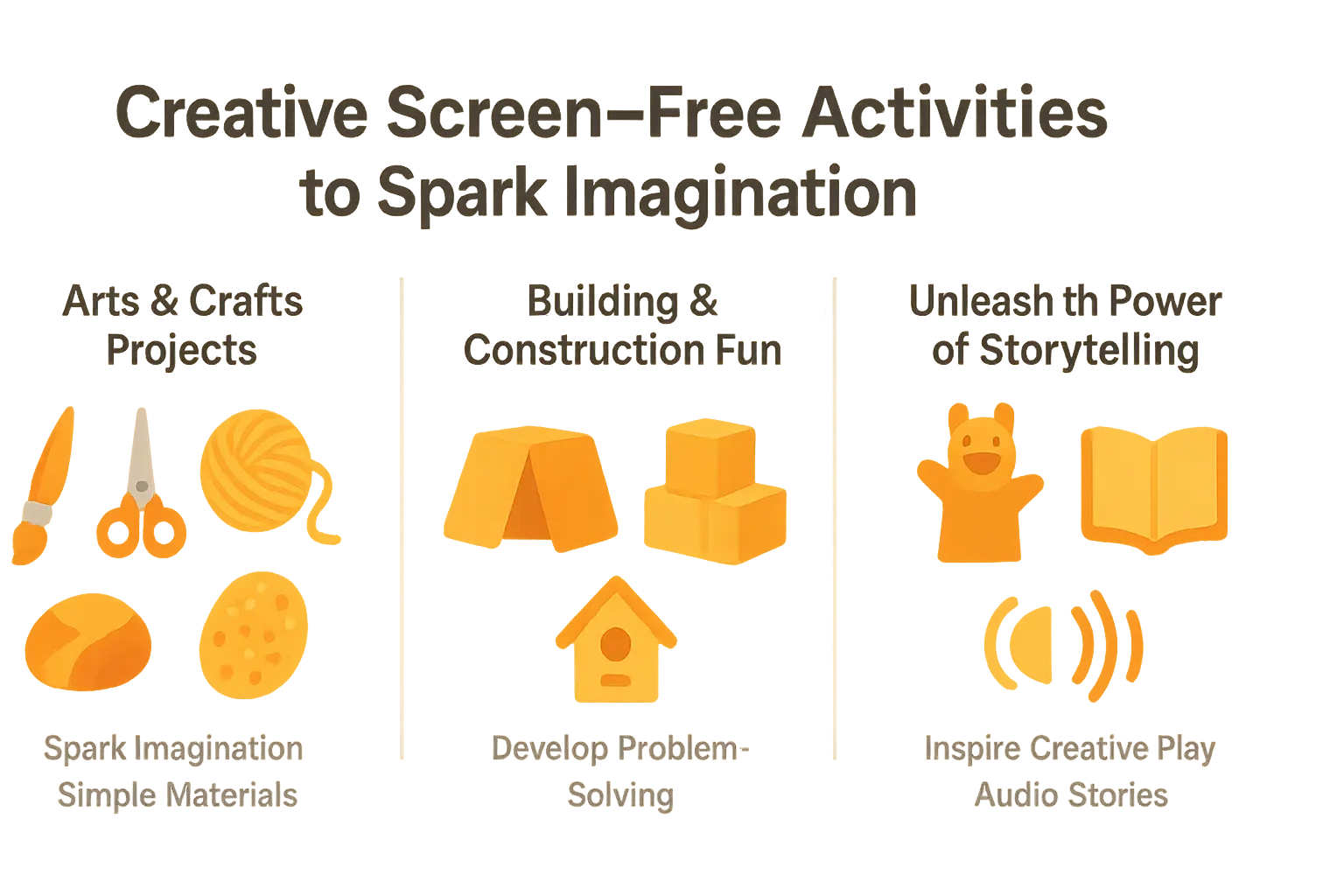 Creative Screen-Free Adventures: Family Fun & Imagination 1 Screen-free activities infographic