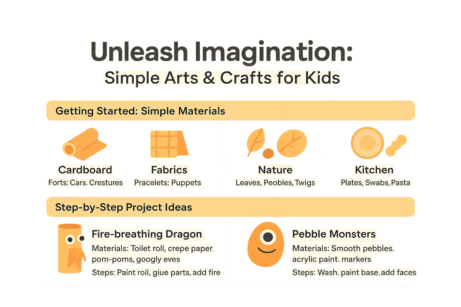 Kids crafting with recycled materials