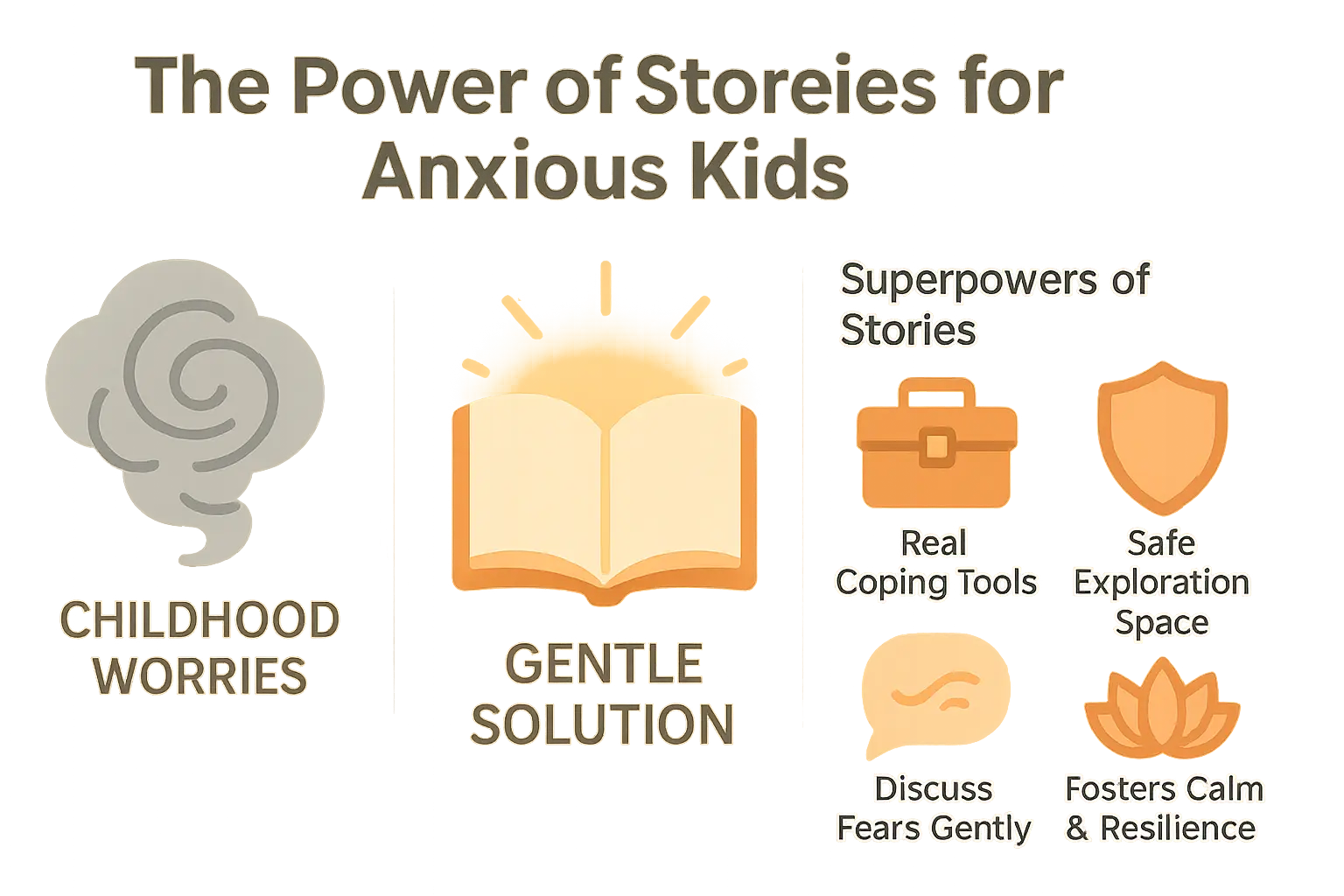 stories for anxious kids an infographic