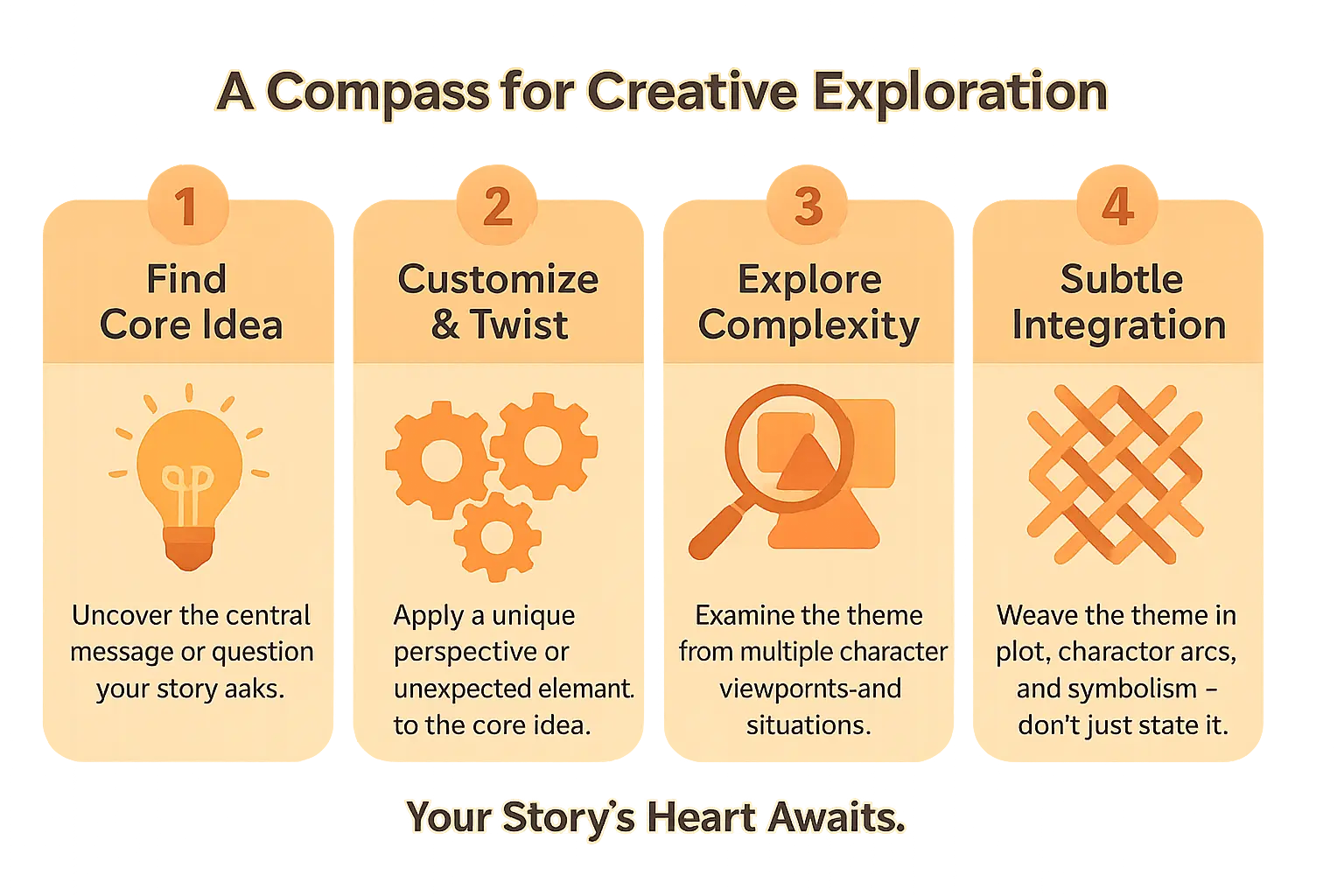 unlock your story’s theme: custom themes that resonate 7 Creative compass for story themes