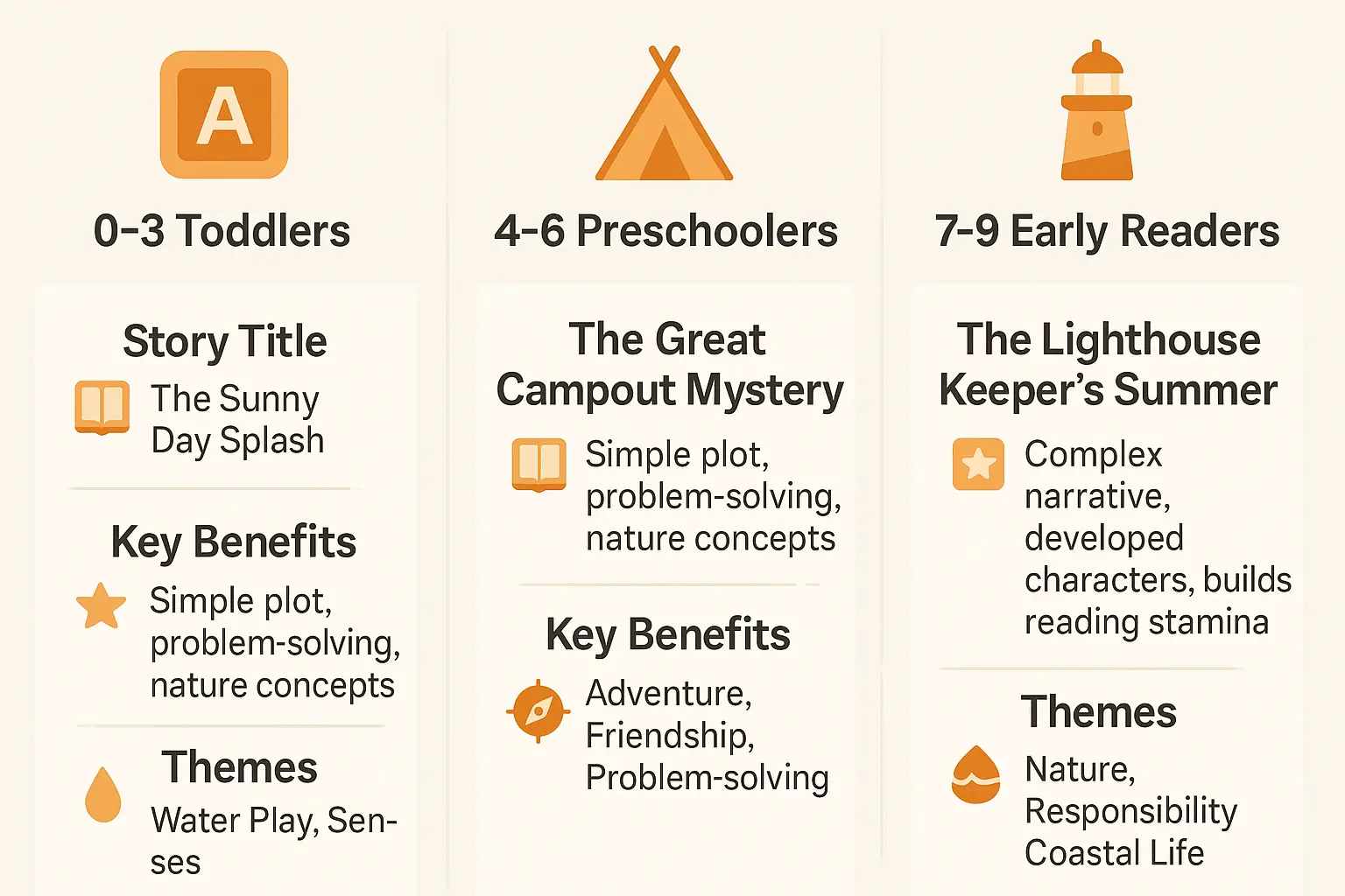 Magical summer tales: spark imagination & create memories 3 Summer stories for kids by age group