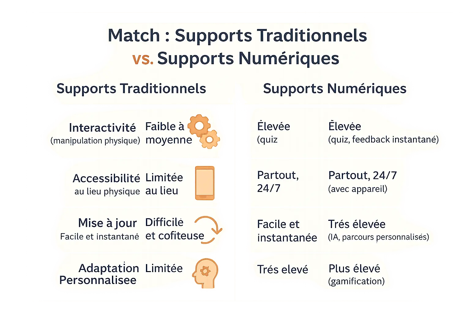 supports traditionnels vs supports numeriques
