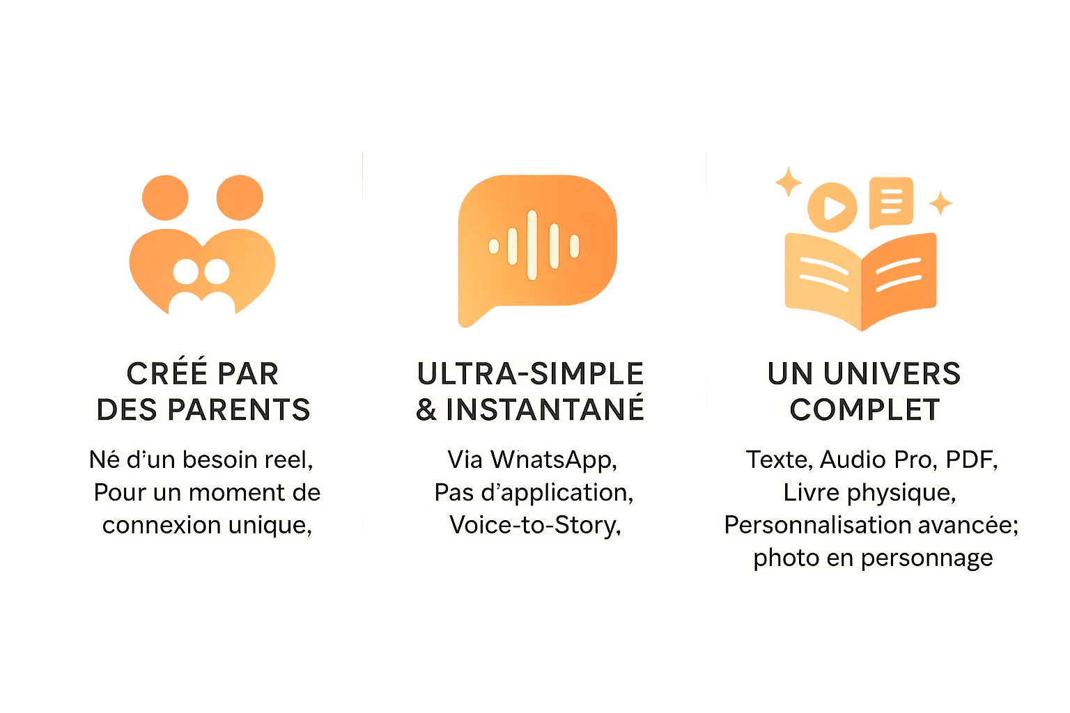 Les bénéfices clés de Tellmestories