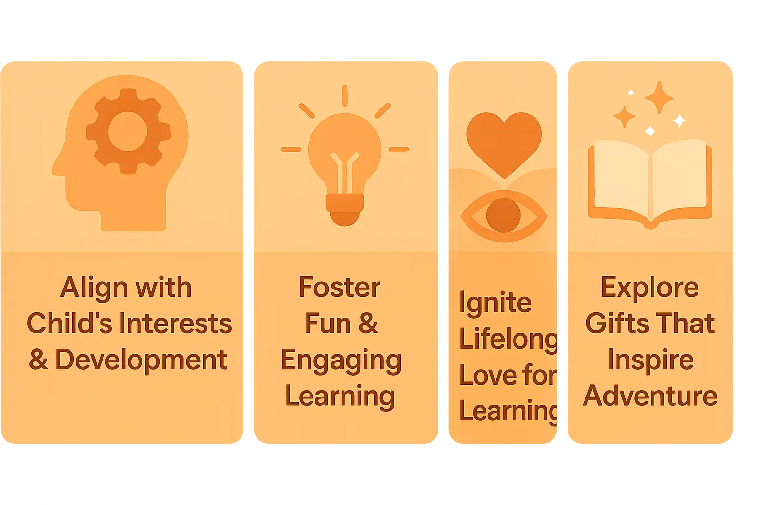 A child laughing while holding a personalized storybook with their name on it