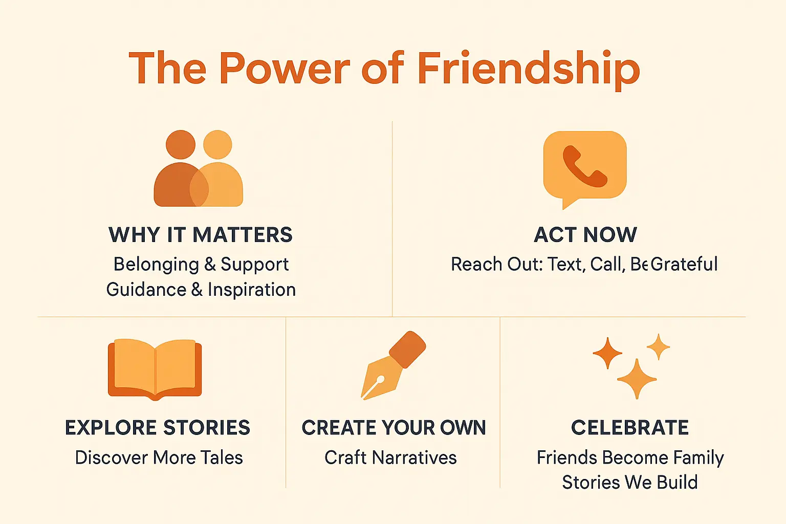 Illustration of friends laughing together