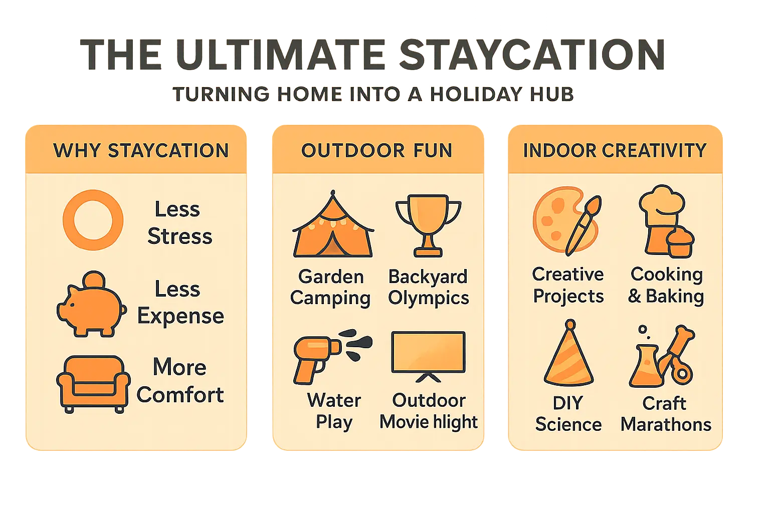 Staycation infographic