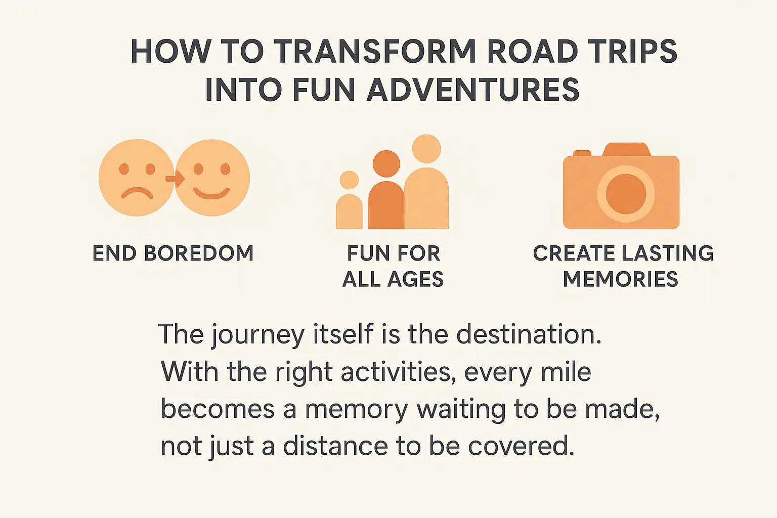 Family enjoying road trip activities in a car