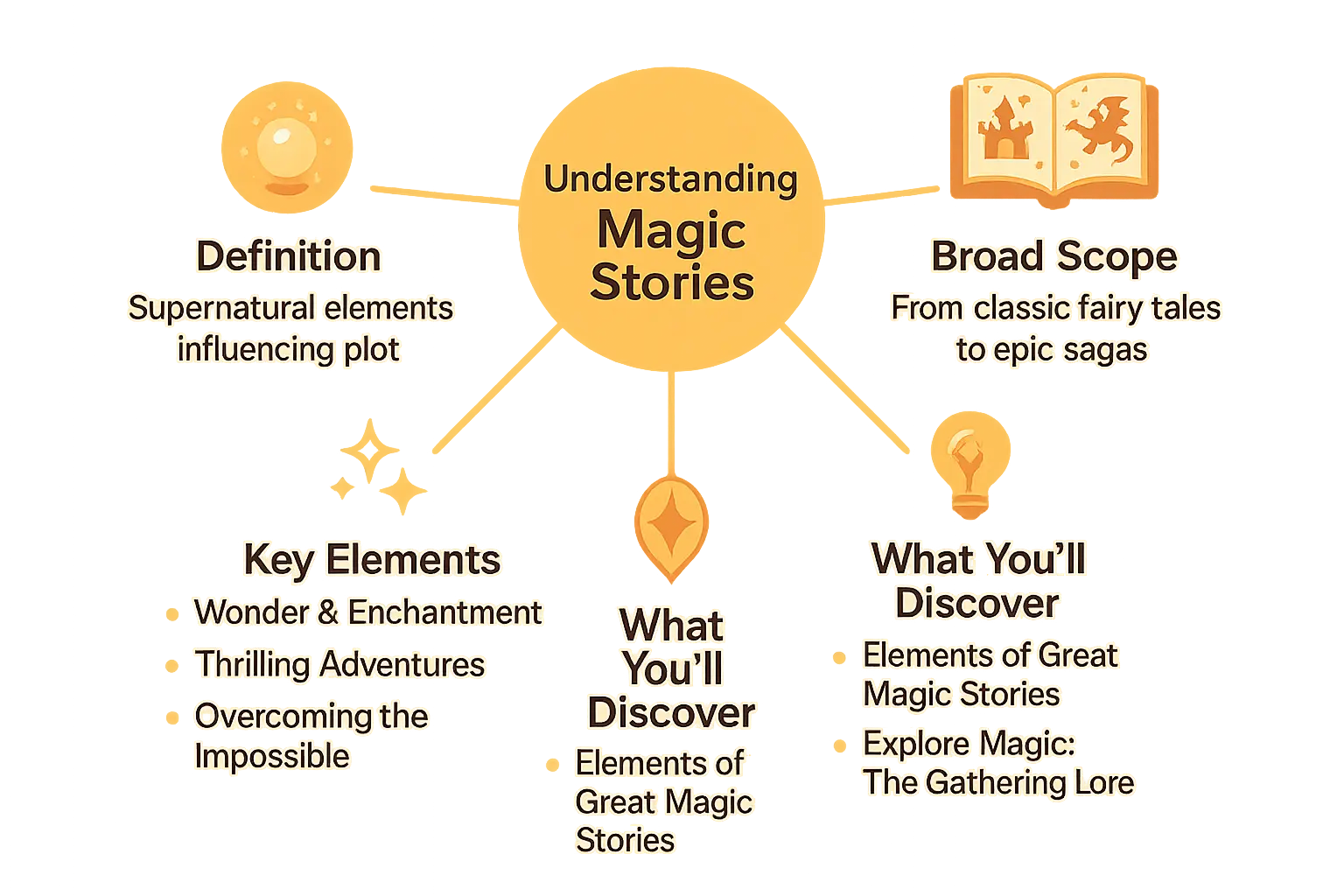 understanding magic stories infographic summary