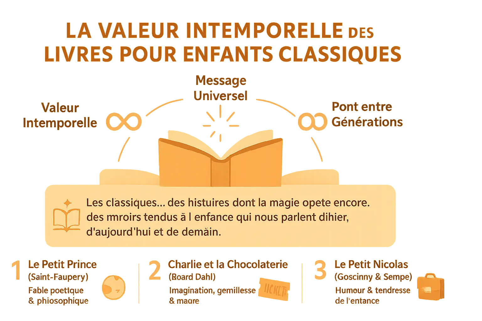 Découvrir l'univers magique du livre enfant personnalisé 3 Illustration des classiques de la littérature jeunesse traversant les générations