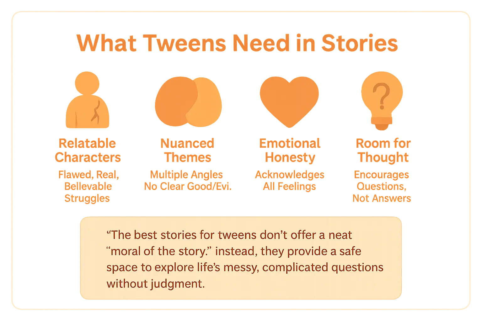 Tween reading a diverse story about friendship and adventure with inclusive characters