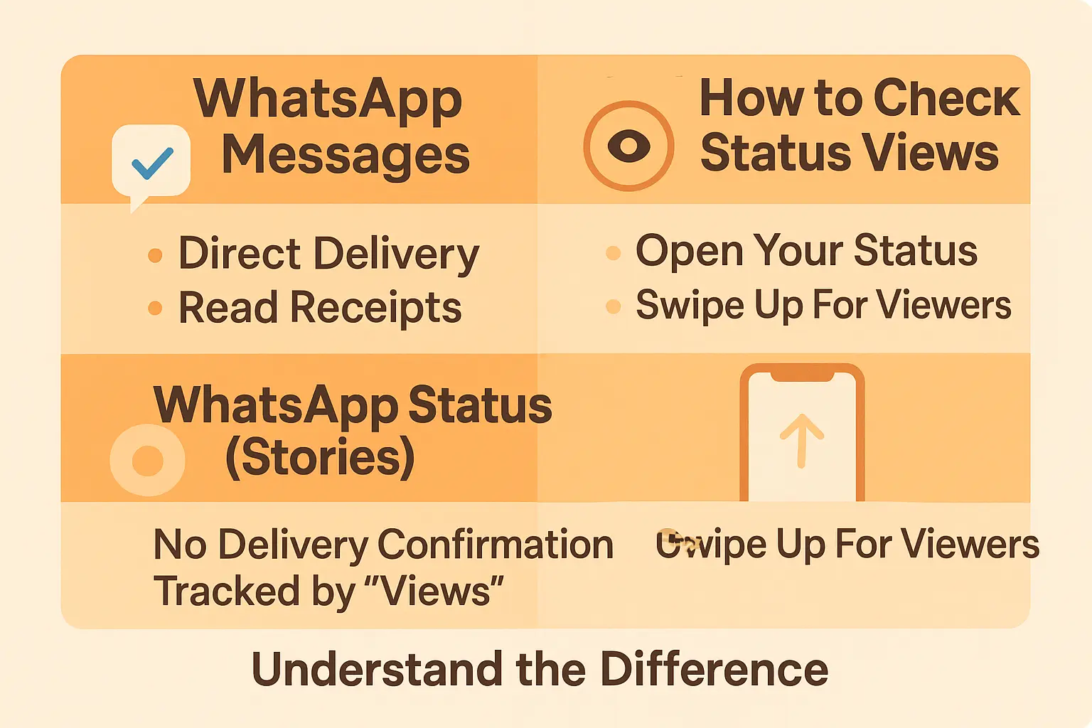 WhatsApp Messages vs Status Views