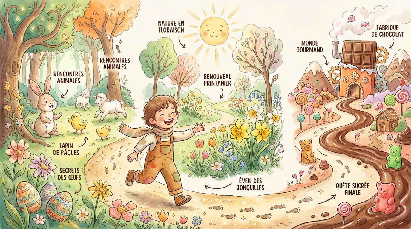 Des easter stories for kids pour un Pâques magique 2 Un enfant héros d'une aventure de Pâques personnalisée