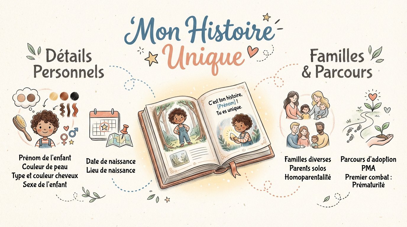 Livre personnalisé bébé avec illustrations douces et prénom de l'enfant