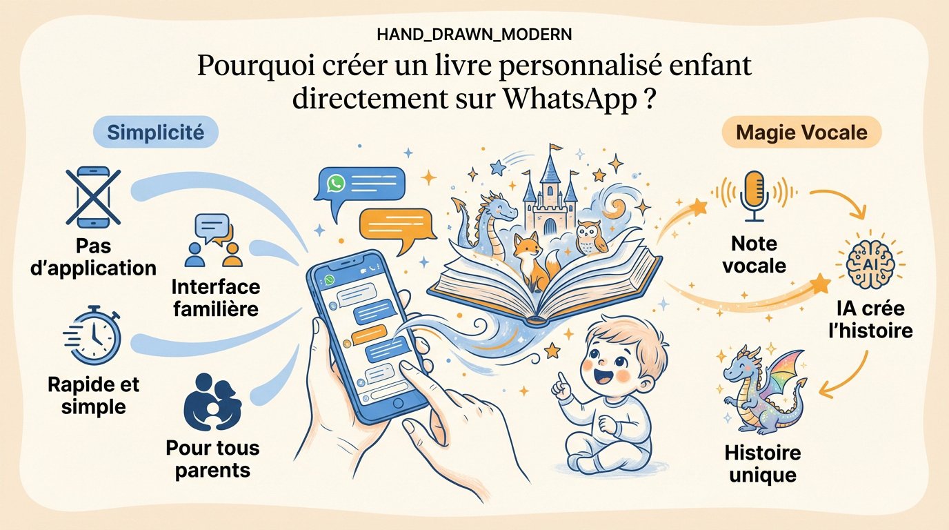 Livre personnalisé enfant sur WhatsApp