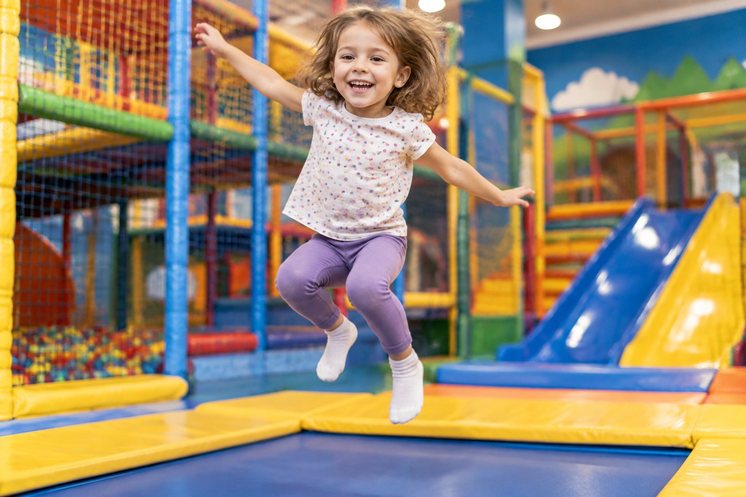 How to improve child attention span without screens naturally 4 A happy child burning off energy through active play indoors.